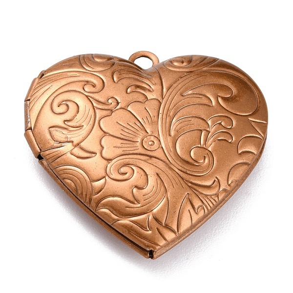 PandaHall 304 Stainless Steel Locket Pendants, Photo Frame Pendants for Necklaces, Heart with Flower, Red Copper, 29x28.5x7mm, Hole: 2.1mm...
PandaHall 304 Stainless Steel Locket Pendants, Photo Frame Pendants for Necklaces, Heart with Flower, Red Copper, 29x28.5x7mm, Hole: 2.1mm...