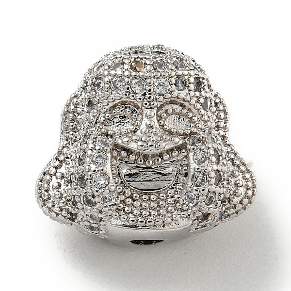 PandaHall Brass Micro Pave Clear Cubic Zirconia Beads, Buddha Head, Platinum, 13.5x15x9.5mm, Hole: 2mm Brass+Cubic Zirconia Human Clear
PandaHall Brass Micro Pave Clear Cubic Zirconia Beads, Buddha Head, Platinum, 13.5x15x9.5mm, Hole: 2mm Brass+Cubic Zirconia Human Clear