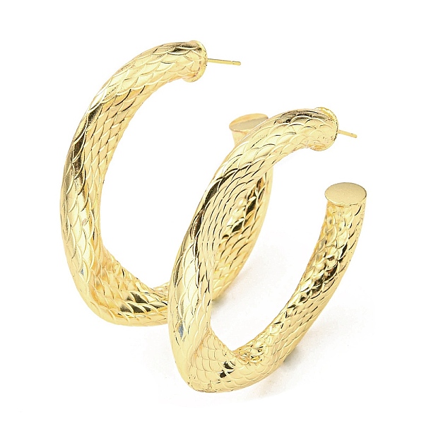 PandaHall Rack Plating Brass Round Stud Earrings, Half Hoop Earrings, Cadmium Free & Lead Free, Real 18K Gold Plated, 53x8mm Brass Round
PandaHall Rack Plating Brass Round Stud Earrings, Half Hoop Earrings, Cadmium Free & Lead Free, Real 18K Gold Plated, 53x8mm Brass Round