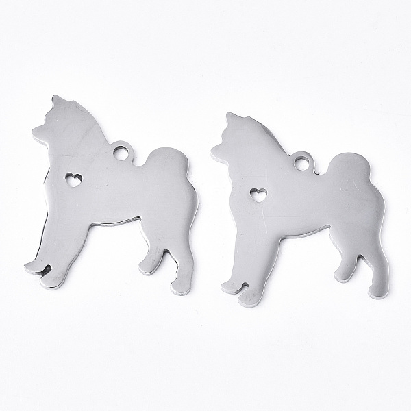 PandaHall 304 Stainless Steel Pendants, Silhouette Charms, Laser Cut, Dog, Stainless Steel Color, 30x25x1.5mm, Hole: 2mm 304 Stainless Steel...
PandaHall 304 Stainless Steel Pendants, Silhouette Charms, Laser Cut, Dog, Stainless Steel Color, 30x25x1.5mm, Hole: 2mm 304 Stainless Steel...