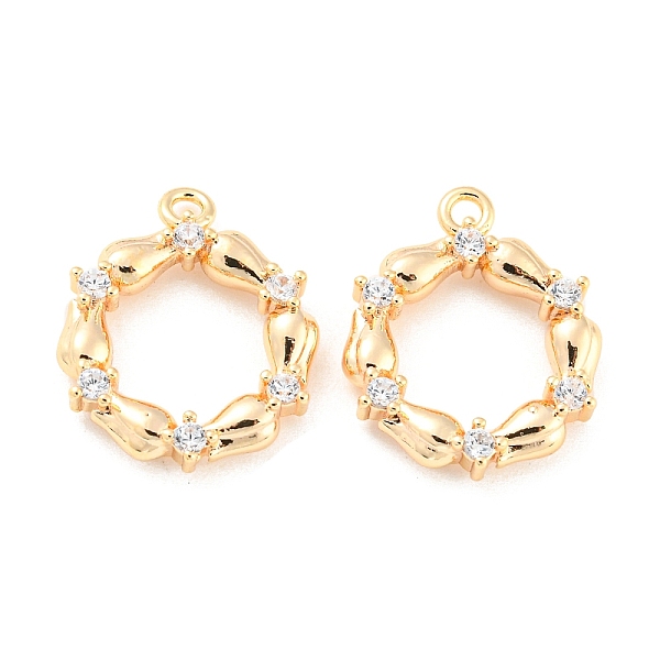 PandaHall Brass Micro Pave Cubic Zirconia Pendants, Ring, Real 18K Gold Plated, 15x13x3mm, Hole: 1.2mm Brass+Cubic Zirconia Ring Clear
PandaHall Brass Micro Pave Cubic Zirconia Pendants, Ring, Real 18K Gold Plated, 15x13x3mm, Hole: 1.2mm Brass+Cubic Zirconia Ring Clear