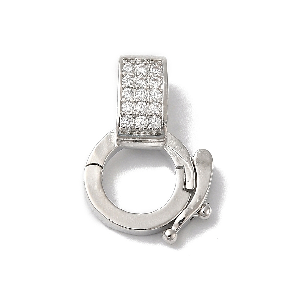 PandaHall Rack Plating Brass Micro Pave Clear Cubic Zirconia Twister, Cadmium Free & Lead Free, Long-Lasting Plated, Platinum, 18.5mm, Hole...
PandaHall Rack Plating Brass Micro Pave Clear Cubic Zirconia Twister, Cadmium Free & Lead Free, Long-Lasting Plated, Platinum, 18.5mm, Hole...