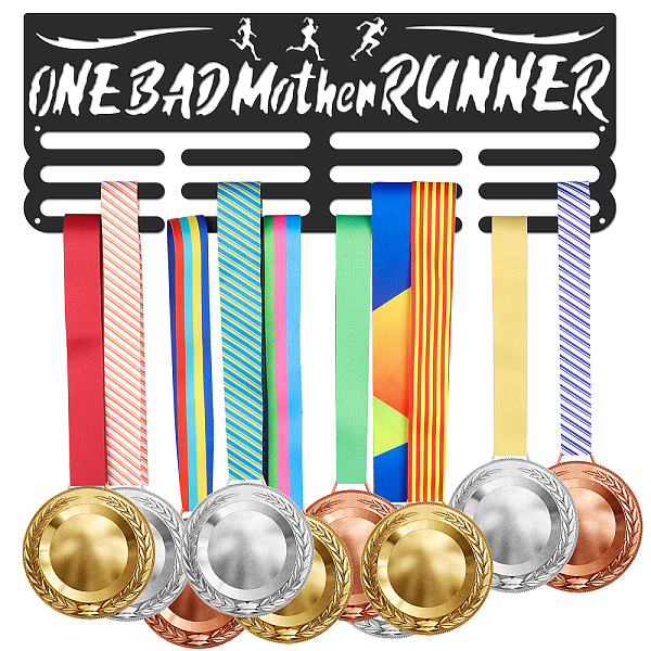 PandaHall Fashion Iron Medal Hanger Holder Display Wall Rack, with Screws, Word One Bad Mother Runner, Word, 150x400mm Iron Word
PandaHall Fashion Iron Medal Hanger Holder Display Wall Rack, with Screws, Word One Bad Mother Runner, Word, 150x400mm Iron Word