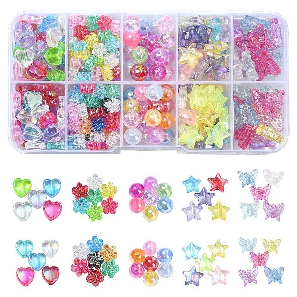 PandaHall 310Pcs 5 Styles Transparent Acrylic Beads, AB Colors Plated, Round, Mixed Color, 7~13x7~15x3~6mm, Hole: 1.4~2mm Acrylic Mixed..., Multicolor
PandaHall 310Pcs 5 Styles Transparent Acrylic Beads, AB Colors Plated, Round, Mixed Color, 7~13x7~15x3~6mm, Hole: 1.4~2mm Acrylic Mixed..., Multicolor