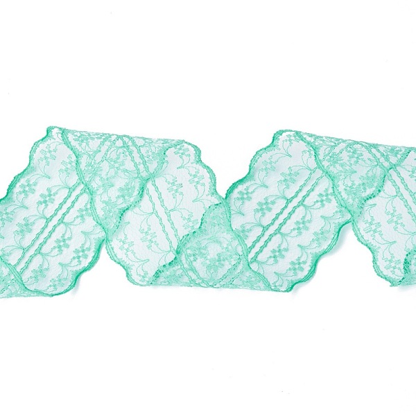 PandaHall Polyester Lace Trim, Lace Ribbon For Sewing Decoration, Sea Green, 45mm, about 1- 3/4 inch(45mm) wide, about 10.93 yards...
PandaHall Polyester Lace Trim, Lace Ribbon For Sewing Decoration, Sea Green, 45mm, about 1- 3/4 inch(45mm) wide, about 10.93 yards...