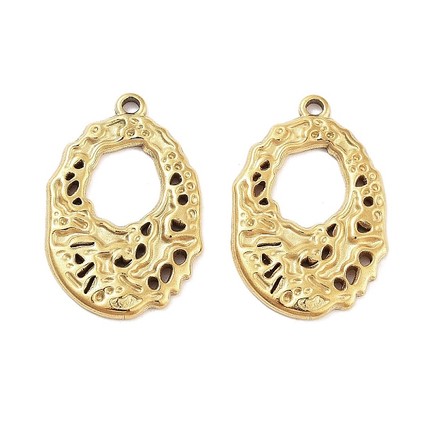 PandaHall 304 Stainless Steel Pendants, Textured Oval Charm, Golden, 22.5x15x2mm, Hole: 1.2mm 304 Stainless Steel Oval
PandaHall 304 Stainless Steel Pendants, Textured Oval Charm, Golden, 22.5x15x2mm, Hole: 1.2mm 304 Stainless Steel Oval