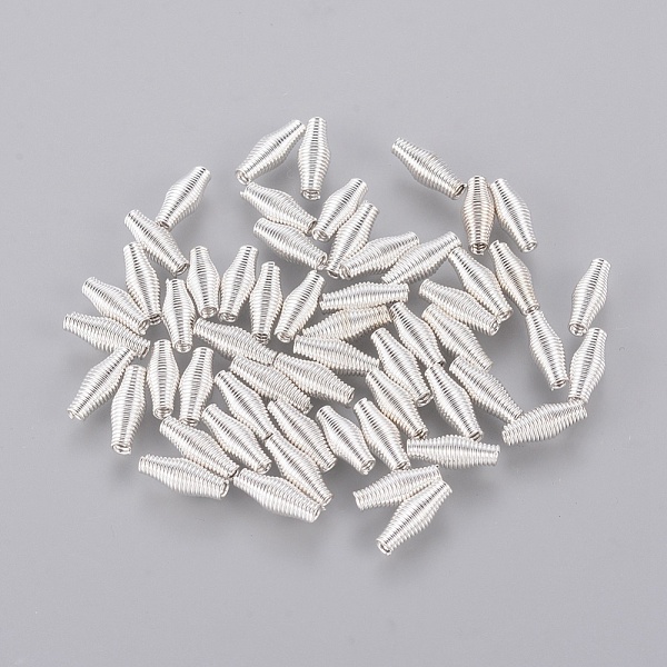 PandaHall Steel Spring Beads, Coil Beads, Rice, Silver Color Plated, about 4mm wide, 9mm long, hole: 1mm Steel Rice
PandaHall Steel Spring Beads, Coil Beads, Rice, Silver Color Plated, about 4mm wide, 9mm long, hole: 1mm Steel Rice