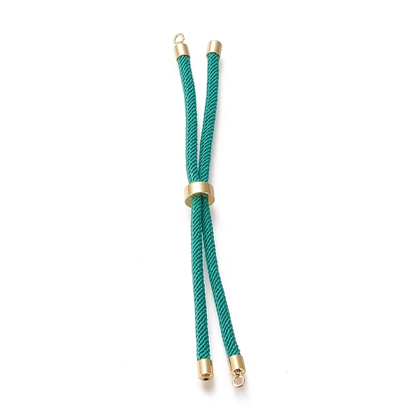 PandaHall Nylon Twisted Cord Bracelet Making, Slider Bracelet Making, with Eco-Friendly Brass Findings, Round, Golden, Light Sea Green...
PandaHall Nylon Twisted Cord Bracelet Making, Slider Bracelet Making, with Eco-Friendly Brass Findings, Round, Golden, Light Sea Green...