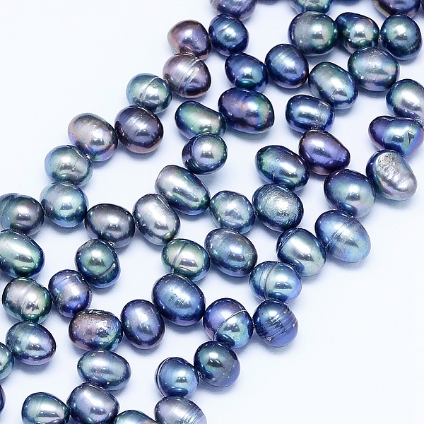 PandaHall Natural Cultured Freshwater Pearl Beads Strands, Potato, Royal Blue, 7~11x7~8mm, Hole: 0.8mm, about 59pcs/strand, 14.7 inch(36cm)...
PandaHall Natural Cultured Freshwater Pearl Beads Strands, Potato, Royal Blue, 7~11x7~8mm, Hole: 0.8mm, about 59pcs/strand, 14.7 inch(36cm)...