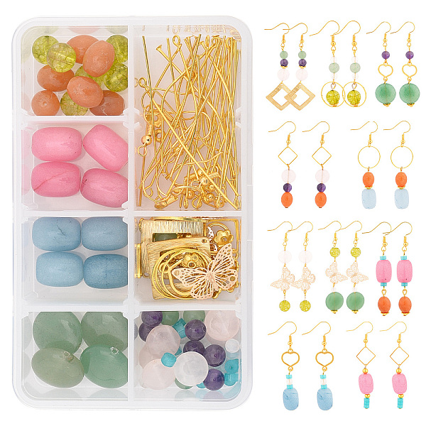 PandaHall SUNNYCLUE DIY Gemstone Earring Making Kits, Including Natural Gemstone Beads, Brass Links & Pendants & Earring Hooks, Iron Spacer...
PandaHall SUNNYCLUE DIY Gemstone Earring Making Kits, Including Natural Gemstone Beads, Brass Links & Pendants & Earring Hooks, Iron Spacer...