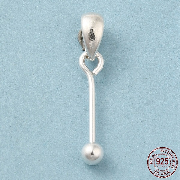 PandaHall 925 Sterling Silver Pendant Bails, Beadable Pins, with S925 Stamp, Silver, 16x0.8mm, Hole: 4.5x3mm, Ball: 3mm Sterling Silver
PandaHall 925 Sterling Silver Pendant Bails, Beadable Pins, with S925 Stamp, Silver, 16x0.8mm, Hole: 4.5x3mm, Ball: 3mm Sterling Silver