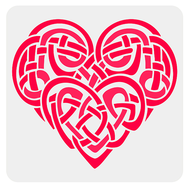 PandaHall BENECREAT Celtic Knot Heart Stencil, 12x12inch Viking Heart Painting Stencil Reusable Plastic Drawing Templates for Painting on...
PandaHall BENECREAT Celtic Knot Heart Stencil, 12x12inch Viking Heart Painting Stencil Reusable Plastic Drawing Templates for Painting on...