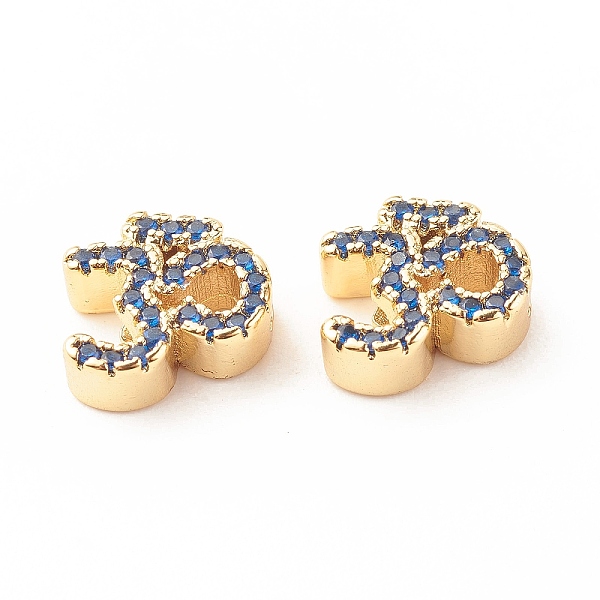 PandaHall Rack Plating Brass Cubic Zirconia Beads, Cadmium Free & Lead Free, Real 18K Gold Plated, Ohm/Yoga Symbol, Steel Blue, 11x10x4mm...
PandaHall Rack Plating Brass Cubic Zirconia Beads, Cadmium Free & Lead Free, Real 18K Gold Plated, Ohm/Yoga Symbol, Steel Blue, 11x10x4mm...