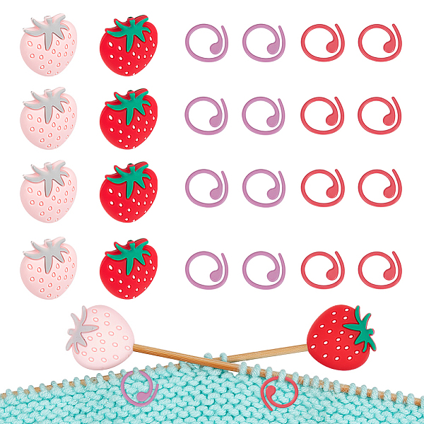 PandaHall 8 Pcs Knitting Needle Stoppers, 16 Pcs Knitting Stitch Marker Rings Strawberry Needle Point Protectors Stitch Stoppers Knitting..., Multicolor
PandaHall 8 Pcs Knitting Needle Stoppers, 16 Pcs Knitting Stitch Marker Rings Strawberry Needle Point Protectors Stitch Stoppers Knitting..., Multicolor