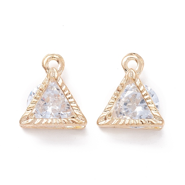 PandaHall Alloy Clear Cubic Zirconia Charms, Long-Lasting Plated, Triangle, Golden, 12x10x5mm, Hole: 1.4mm Alloy+Cubic Zirconia Triangle...
PandaHall Alloy Clear Cubic Zirconia Charms, Long-Lasting Plated, Triangle, Golden, 12x10x5mm, Hole: 1.4mm Alloy+Cubic Zirconia Triangle...