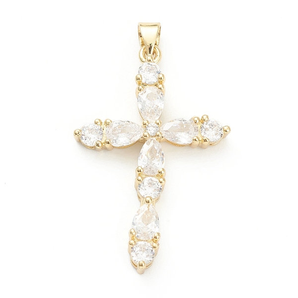 PandaHall Brass Micro Pave Clear Cubic Zirconia Pendants, Long-Lasting Plated, Cross, Real 18K Gold Plated, 36x23.5x5mm, Hole: 4x3.5mm...
PandaHall Brass Micro Pave Clear Cubic Zirconia Pendants, Long-Lasting Plated, Cross, Real 18K Gold Plated, 36x23.5x5mm, Hole: 4x3.5mm...