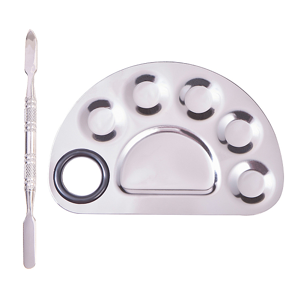PandaHall Stainless Steel Palette and Double Head Spoon Palette Spatulas Stick, Makeup Cosmetic Nail Art Tool, Half Round, Stainless Steel...
PandaHall Stainless Steel Palette and Double Head Spoon Palette Spatulas Stick, Makeup Cosmetic Nail Art Tool, Half Round, Stainless Steel...