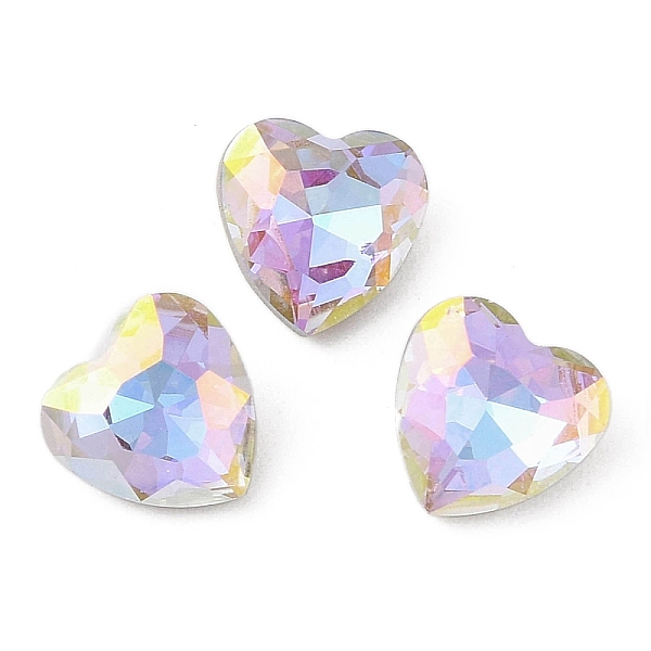 PandaHall Glass Rhinestone Cabochons, Flat Back & Back Plated, Faceted, Heart, Vitrail Light, 10x10x5mm Glass Rhinestone Heart Purple
PandaHall Glass Rhinestone Cabochons, Flat Back & Back Plated, Faceted, Heart, Vitrail Light, 10x10x5mm Glass Rhinestone Heart Purple