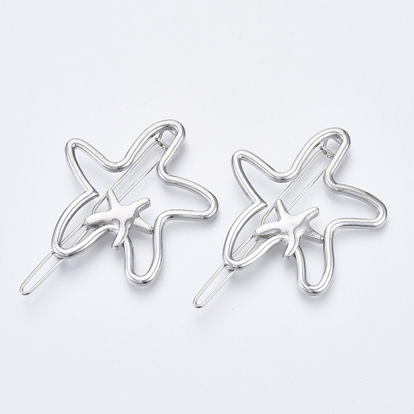 PandaHall Alloy Hollow Geometric Hair Pin, Ponytail Holder Statement, Hair Accessories for Women, Cadmium Free & Lead Free, Starfish Shape...
PandaHall Alloy Hollow Geometric Hair Pin, Ponytail Holder Statement, Hair Accessories for Women, Cadmium Free & Lead Free, Starfish Shape...