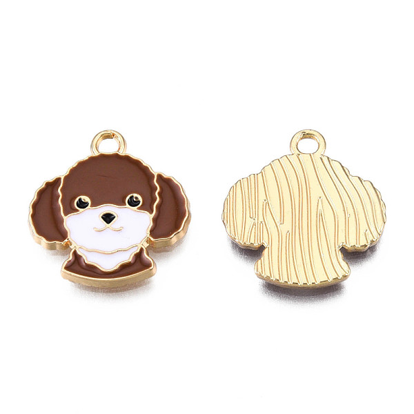 PandaHall Alloy Enamel Pendants, Light Gold, Dog, Saddle Brown, 18x17x1.5mm, Hole: 2mm Alloy+Enamel Dog Brown
PandaHall Alloy Enamel Pendants, Light Gold, Dog, Saddle Brown, 18x17x1.5mm, Hole: 2mm Alloy+Enamel Dog Brown