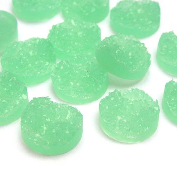 PandaHall Druzy Resin Cabochons, Flat Round, Light Green, 12x5mm Resin Flat Round Green
PandaHall Druzy Resin Cabochons, Flat Round, Light Green, 12x5mm Resin Flat Round Green