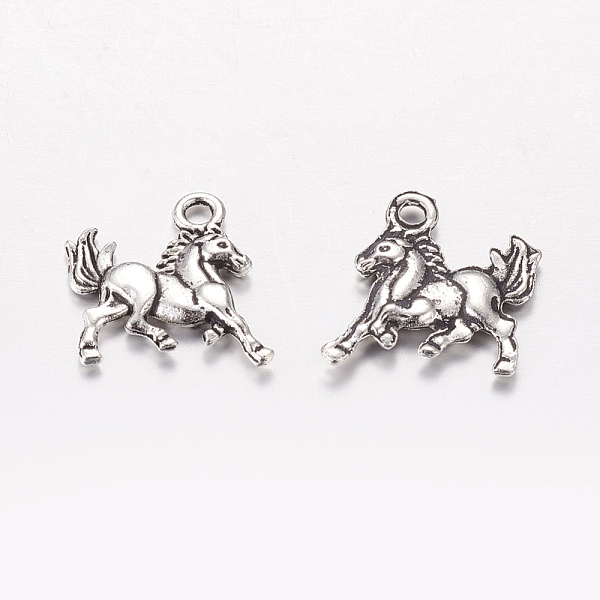 PandaHall Tibetan Style Alloy Pendants, Horse, Antique Silver, 16.5x13.5x2mm, Hole: 2mm Alloy Horse
PandaHall Tibetan Style Alloy Pendants, Horse, Antique Silver, 16.5x13.5x2mm, Hole: 2mm Alloy Horse