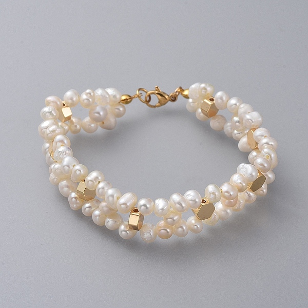 PandaHall Beaded Bracelets, with Natural Pearl, Brass Findings, Cornsilk, Real 18K Gold Plated, 6-7/8 inch(17.5cm), 13mm Pearl Gold
PandaHall Beaded Bracelets, with Natural Pearl, Brass Findings, Cornsilk, Real 18K Gold Plated, 6-7/8 inch(17.5cm), 13mm Pearl Gold