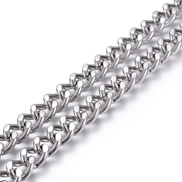PandaHall 304 Stainless Steel Curb Chains, Twisted link Chains, Unwelded, Stainless Steel Color, 8mm, Link: 10x8x2mm 304 Stainless Steel
PandaHall 304 Stainless Steel Curb Chains, Twisted link Chains, Unwelded, Stainless Steel Color, 8mm, Link: 10x8x2mm 304 Stainless Steel