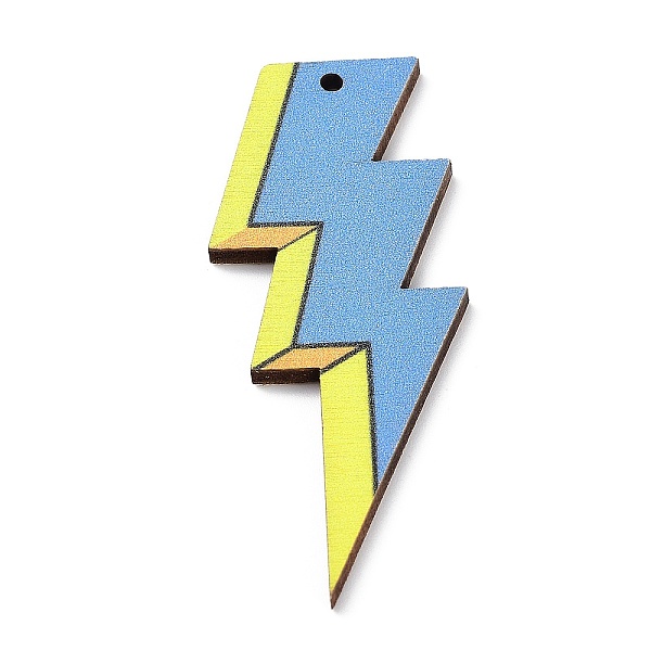 PandaHall Single Face Printed Wood Big Pendants, Wooden Lightning Bolt Charms, Cornflower Blue, 49~56.5x23~23.5x2~2.5mm, Hole: 1.8~2mm Wood...
PandaHall Single Face Printed Wood Big Pendants, Wooden Lightning Bolt Charms, Cornflower Blue, 49~56.5x23~23.5x2~2.5mm, Hole: 1.8~2mm Wood...