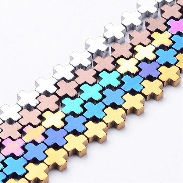PandaHall Greek Cross Electroplate Non-magnetic Synthetic Hematite Beads Strands, Mixed Color, 8x8x3mm, Hole: 1mm, about 48pcs/strand, 15.8...
PandaHall Greek Cross Electroplate Non-magnetic Synthetic Hematite Beads Strands, Mixed Color, 8x8x3mm, Hole: 1mm, about 48pcs/strand, 15.8...