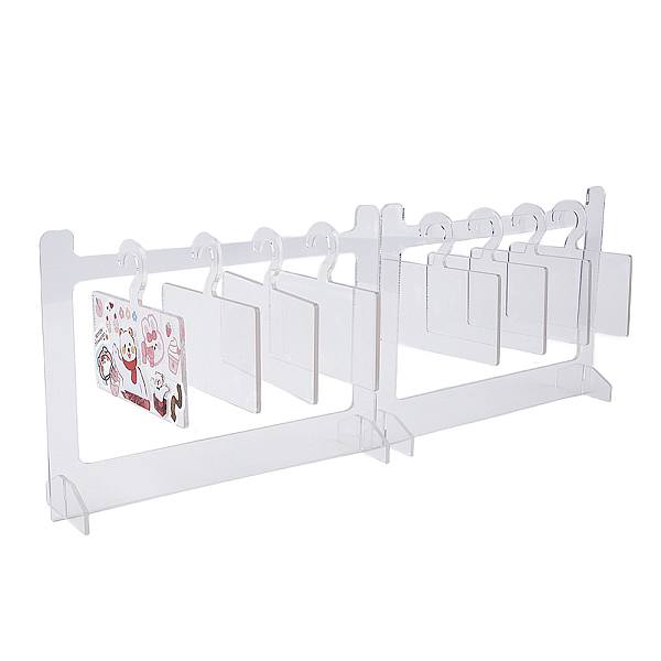 PandaHall Transparent Acrylic Mini Photocard Hanger Rack, Holds Up to 4 Cards, Clear, Finish Product: 4.5x19x14.5cm, about 7pcs/set Acrylic...
PandaHall Transparent Acrylic Mini Photocard Hanger Rack, Holds Up to 4 Cards, Clear, Finish Product: 4.5x19x14.5cm, about 7pcs/set Acrylic...