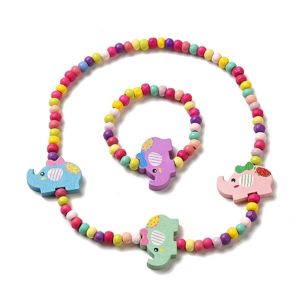 PandaHall Maple Wood Jewelry Set, Beaded Necklace & Stretch Bracelet, Elephant, Bracelet: Inner Diameter: 1-5/8 inch(4.2cm), Necklace...
PandaHall Maple Wood Jewelry Set, Beaded Necklace & Stretch Bracelet, Elephant, Bracelet: Inner Diameter: 1-5/8 inch(4.2cm), Necklace...