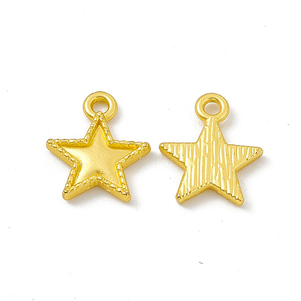 PandaHall Rack Plating Alloy Pendants, Cadmium Free & Lead Free & Nickle Free, Star Charms, Matte Gold Color, 15x12.5x2mm, Hole: 1.9mm Alloy...
PandaHall Rack Plating Alloy Pendants, Cadmium Free & Lead Free & Nickle Free, Star Charms, Matte Gold Color, 15x12.5x2mm, Hole: 1.9mm Alloy...