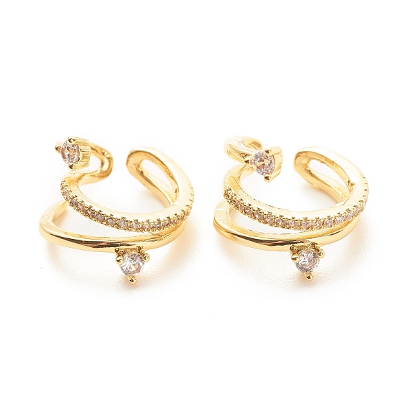 PandaHall Clear Cubic Zirconia Wrapped Cuff Earrings, Brass Non Piercing Jewelry for Women, Cadmium Free & Lead Free, Real 18K Gold Plated...
PandaHall Clear Cubic Zirconia Wrapped Cuff Earrings, Brass Non Piercing Jewelry for Women, Cadmium Free & Lead Free, Real 18K Gold Plated...