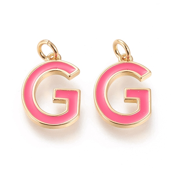 PandaHall Brass Enamel Pendants, with Jump Ring, Long-Lasting Plated, Real 18K Gold Plated, Letter.G, Hot Pink, Letter.G, G: 17.5x11.5x1.8mm...
PandaHall Brass Enamel Pendants, with Jump Ring, Long-Lasting Plated, Real 18K Gold Plated, Letter.G, Hot Pink, Letter.G, G: 17.5x11.5x1.8mm...