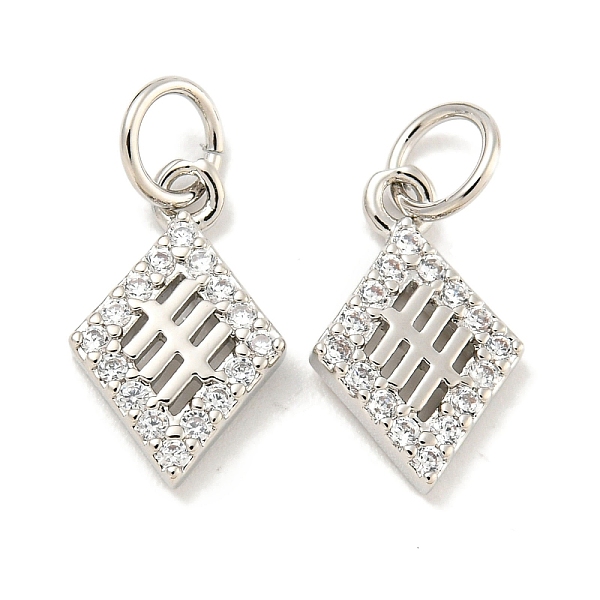 PandaHall Rack Plating Brass Micro Pave Clear Cubic Zirconia Pendants, Long-Lasting Plated, with Jump Rings, Lead Free & Cadmium Free...
PandaHall Rack Plating Brass Micro Pave Clear Cubic Zirconia Pendants, Long-Lasting Plated, with Jump Rings, Lead Free & Cadmium Free...