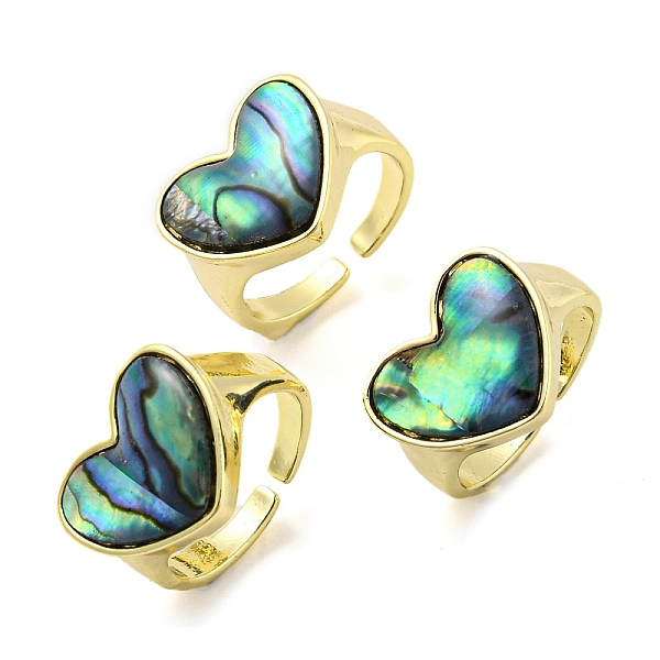 PandaHall Natural Shell Heart Open Cuff Ring, Brass Finger Ring, Real 14K Gold Plated, Inner Diameter: 16.8mm Brass+Shell Heart
PandaHall Natural Shell Heart Open Cuff Ring, Brass Finger Ring, Real 14K Gold Plated, Inner Diameter: 16.8mm Brass+Shell Heart