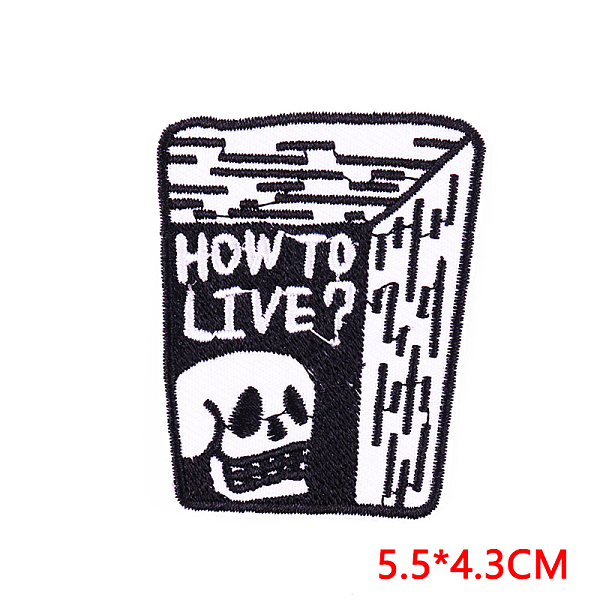 PandaHall Halloween Computerized Embroidery Cloth Iron on/Sew on Patches, Word Costume Accessories, Skull Pattern, 55x43mm Cloth Skull
PandaHall Halloween Computerized Embroidery Cloth Iron on/Sew on Patches, Word Costume Accessories, Skull Pattern, 55x43mm Cloth Skull