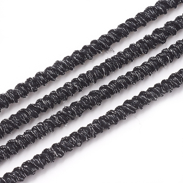 PandaHall Elastic Cord, with Nylon Outside and Rubber Inside, Black, 2.5mm, about 100yard/bundle(300 feet/bundle) Elastic Fibre Round Black
PandaHall Elastic Cord, with Nylon Outside and Rubber Inside, Black, 2.5mm, about 100yard/bundle(300 feet/bundle) Elastic Fibre Round Black