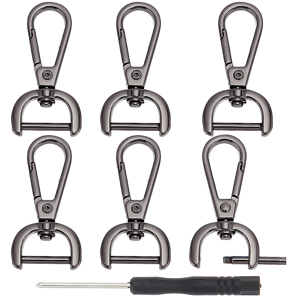 PandaHall GORGECRAFT 1 Box 6PCS Replacement D-Rings Swivel Snap Hooks 5/8 Inch Rotatable Push Gate Clip Lobster Claw Clasp Buckle for DIY...
PandaHall GORGECRAFT 1 Box 6PCS Replacement D-Rings Swivel Snap Hooks 5/8 Inch Rotatable Push Gate Clip Lobster Claw Clasp Buckle for DIY...