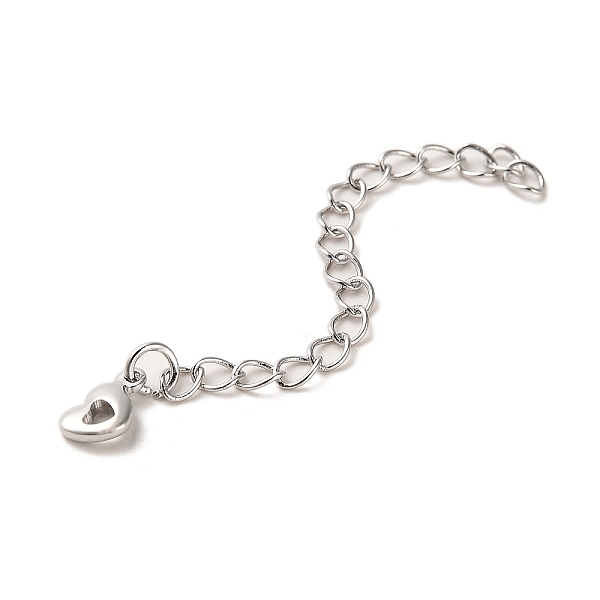 PandaHall Rack Plating Brass Curb Chain Extender, End Chains with Hollow Heart Drop, Real Platinum Plated, 62mm Brass Heart
PandaHall Rack Plating Brass Curb Chain Extender, End Chains with Hollow Heart Drop, Real Platinum Plated, 62mm Brass Heart