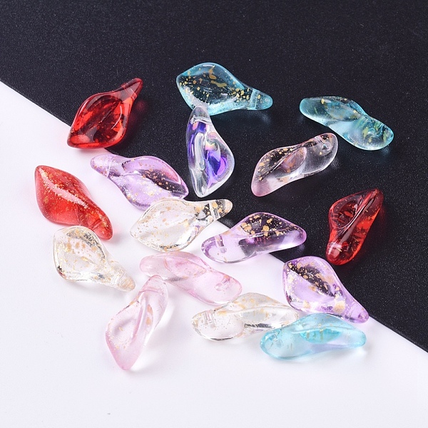 PandaHall Transparent Glass Pendants, with Glitter Powder, Petal, Mixed Color, 17.5x8.5x4.5mm, Hole: 1mm Glass Flower Multicolor
PandaHall Transparent Glass Pendants, with Glitter Powder, Petal, Mixed Color, 17.5x8.5x4.5mm, Hole: 1mm Glass Flower Multicolor