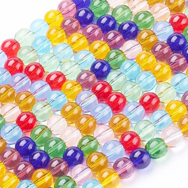 PandaHall Glass Beads Strands, Multi-Color, Round, Mixed Color, 6mm, Hole: 1mm Glass Round Multicolor
PandaHall Glass Beads Strands, Multi-Color, Round, Mixed Color, 6mm, Hole: 1mm Glass Round Multicolor