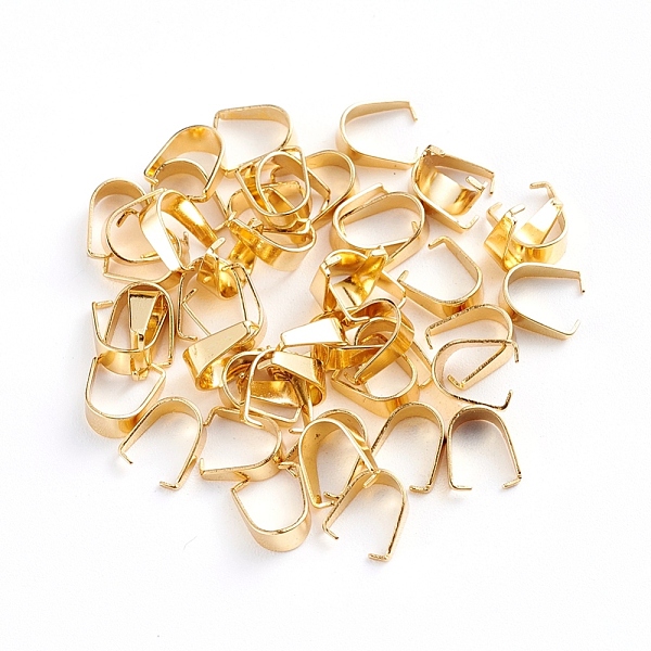 PandaHall Stainless Steel Snap on Bails, Golden, 6.5x2.5mm, Inner Size: 6mm, Pin: 0.4mm Stainless Steel
PandaHall Stainless Steel Snap on Bails, Golden, 6.5x2.5mm, Inner Size: 6mm, Pin: 0.4mm Stainless Steel