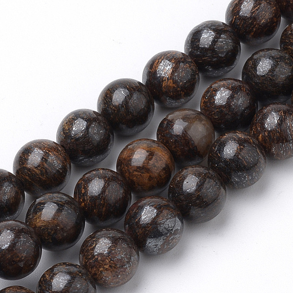 PandaHall Natural Bronzite Beads Strands, Round, 8mm, Hole: 1mm, about 50pcs/strand, 15.7 inch Bronzite Round
PandaHall Natural Bronzite Beads Strands, Round, 8mm, Hole: 1mm, about 50pcs/strand, 15.7 inch Bronzite Round