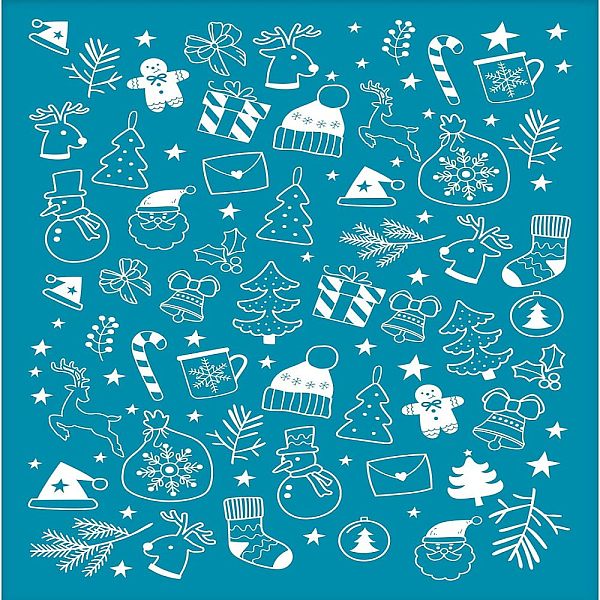 PandaHall OLYCRAFT Clay Stencils Christmas Theme Non-Adhesive Silk Screen Printing Stencil Snowman Tree Snowflake Reusable Mesh Transfer..., Cyan
PandaHall OLYCRAFT Clay Stencils Christmas Theme Non-Adhesive Silk Screen Printing Stencil Snowman Tree Snowflake Reusable Mesh Transfer..., Cyan