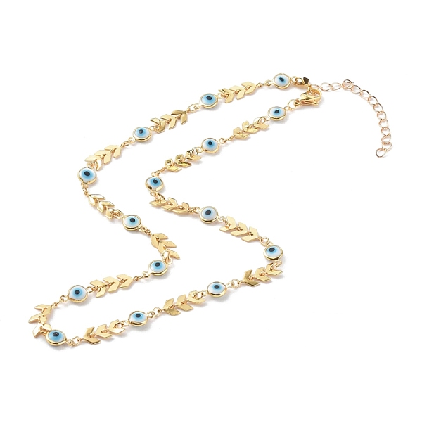 PandaHall Brass Cobs Chain Necklaces, with Evil Eye Glass Enamel Links, White, Golden, 17.91 inch(45.5cm) Brass Evil Eye White
PandaHall Brass Cobs Chain Necklaces, with Evil Eye Glass Enamel Links, White, Golden, 17.91 inch(45.5cm) Brass Evil Eye White