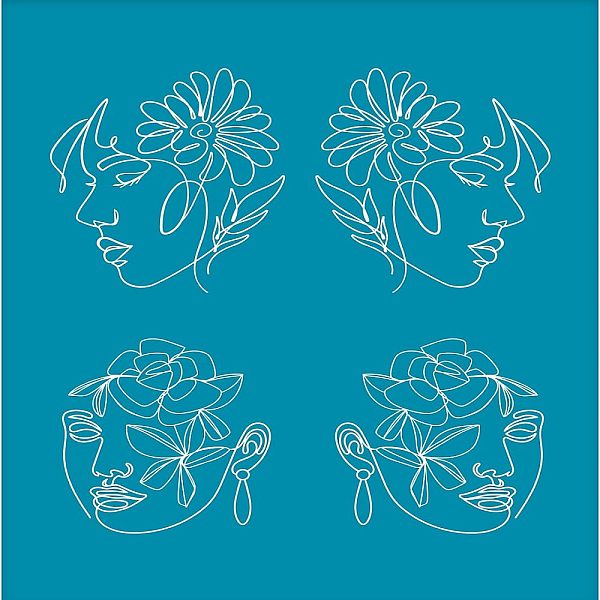 PandaHall OLYCRAFT 4x5 Inch Flower Face Clay Stencils Floral Abstract Human Face Silk Screen for Polymer Clay Reusable Non-Adhesive Transfer..., Cyan
PandaHall OLYCRAFT 4x5 Inch Flower Face Clay Stencils Floral Abstract Human Face Silk Screen for Polymer Clay Reusable Non-Adhesive Transfer..., Cyan