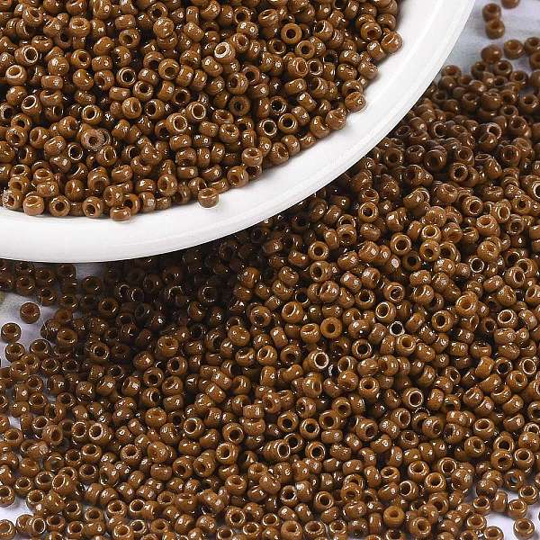 PandaHall MIYUKI Round Rocailles Beads, Japanese Seed Beads, 15/0, (RR4459) Duracoat Dyed Opaque Sienna, 1.5mm, Hole: 0.7mm, about..., Brown
PandaHall MIYUKI Round Rocailles Beads, Japanese Seed Beads, 15/0, (RR4459) Duracoat Dyed Opaque Sienna, 1.5mm, Hole: 0.7mm, about..., Brown