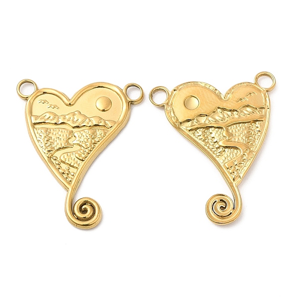PandaHall 304 Stainless Steel Pendants, Heart Charm, Real 18K Gold Plated, 25x21x2mm, Hole: 2.5mm 304 Stainless Steel Heart
PandaHall 304 Stainless Steel Pendants, Heart Charm, Real 18K Gold Plated, 25x21x2mm, Hole: 2.5mm 304 Stainless Steel Heart